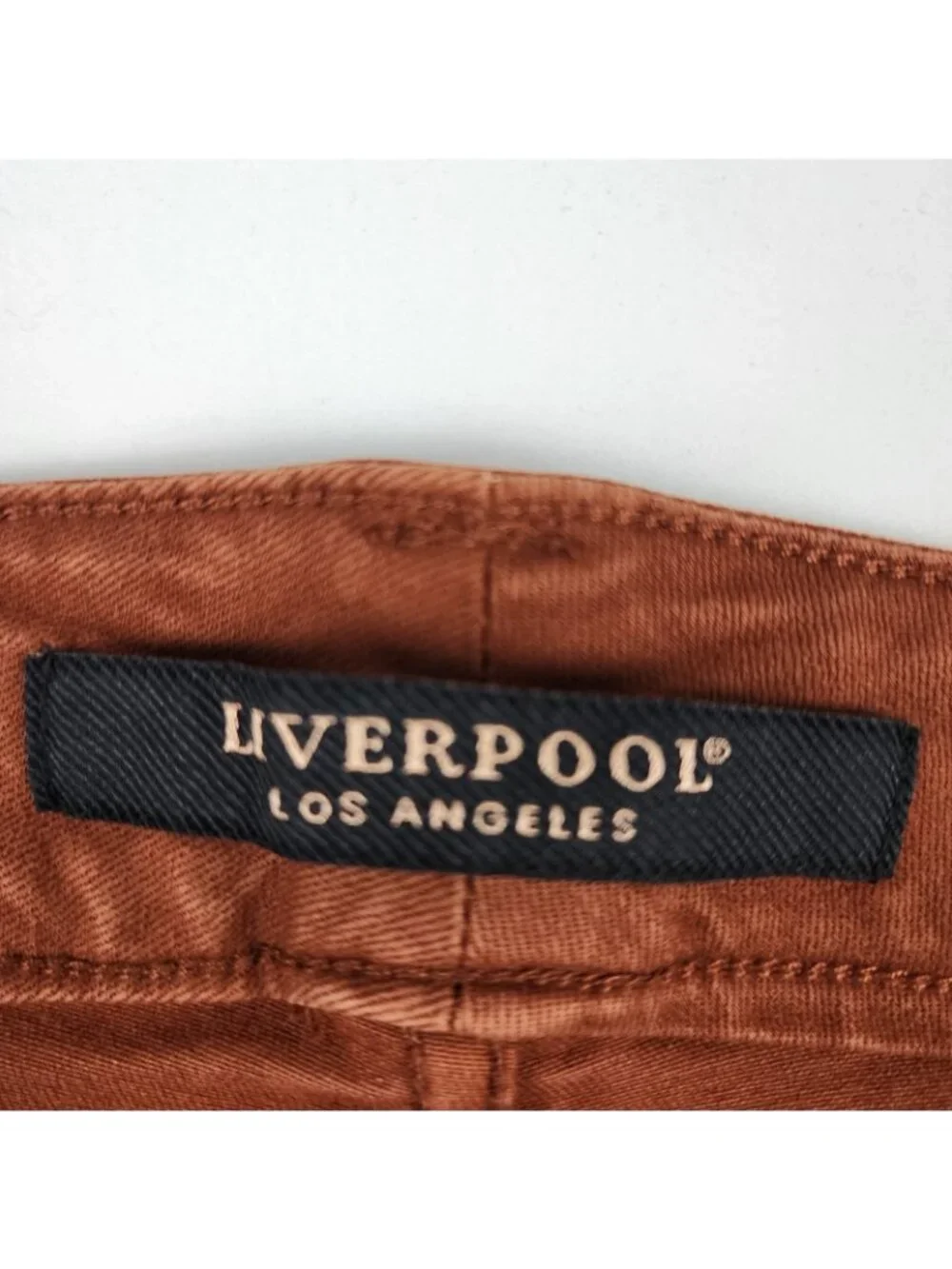 LIVERPOOL Jeans Women 22W Plus Cognac Brown Ankle Skinny Pant 42x27 LY2005WF NWT